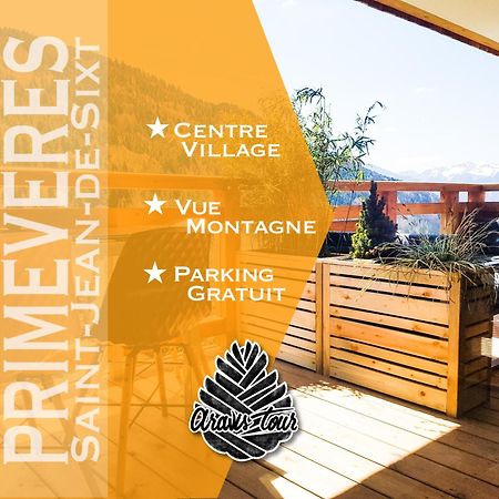Appt Primeveres - Centre Village, Vue Montagne - Aravistour Сен-Жан-де-Сикст Екстериор снимка