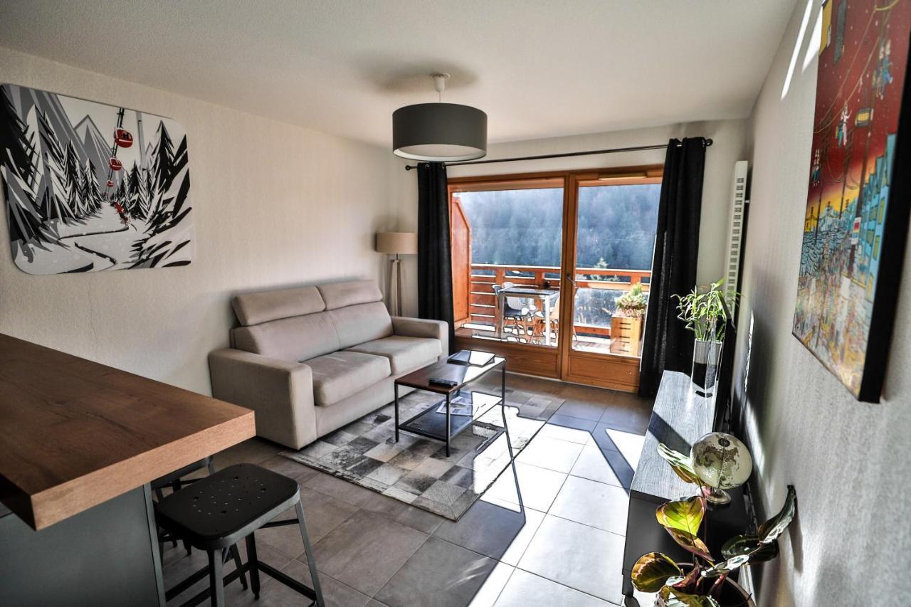 Appt Primeveres - Centre Village, Vue Montagne - Aravistour Сен-Жан-де-Сикст Екстериор снимка